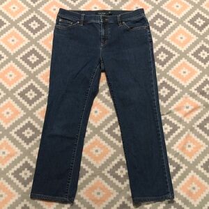 Ralph Lauren Womens Dark Blue “Modern Straight”Leg Jeans Size 10P